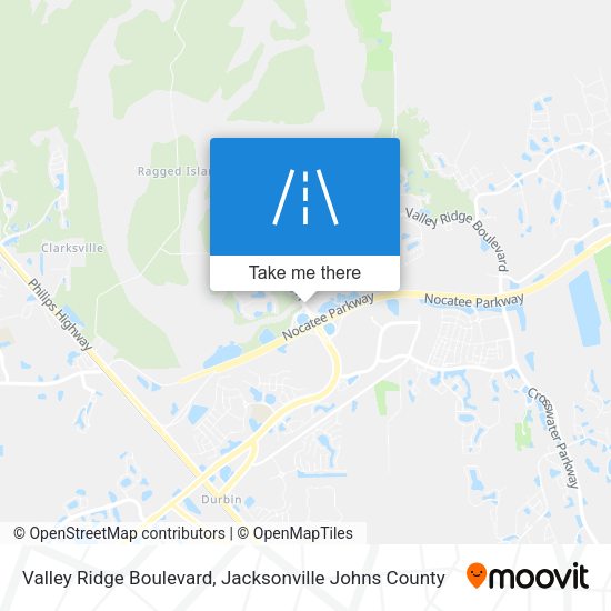 Mapa de Valley Ridge Boulevard