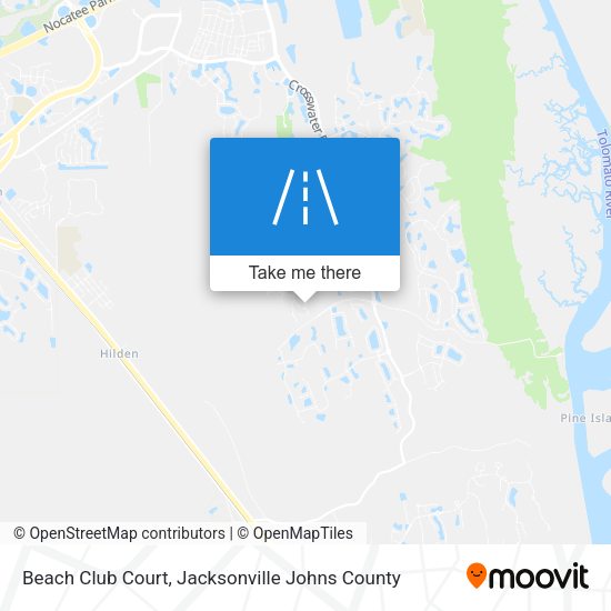 Beach Club Court map