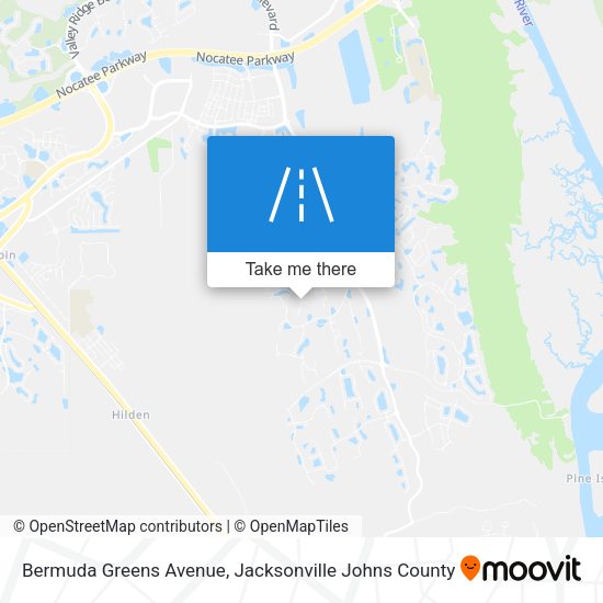 Mapa de Bermuda Greens Avenue