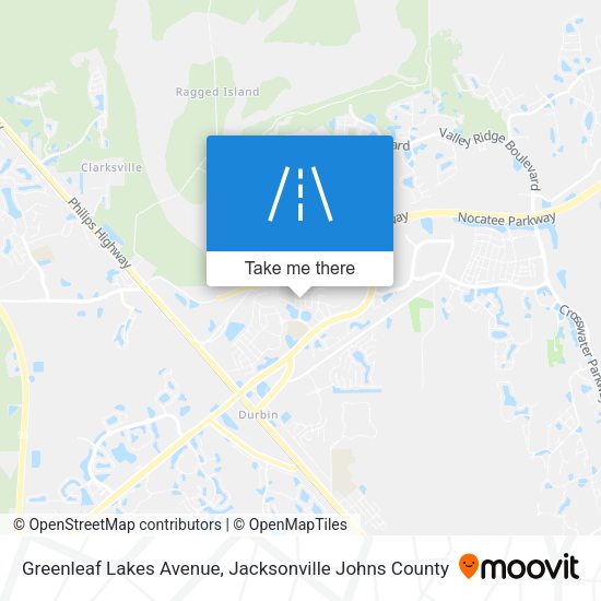 Mapa de Greenleaf Lakes Avenue