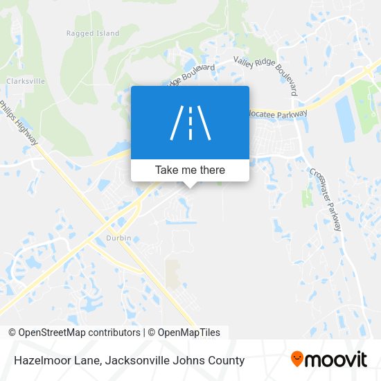 Hazelmoor Lane map