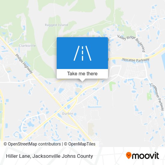 Hiller Lane map