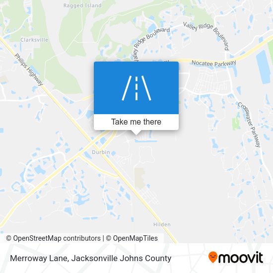 Merroway Lane map