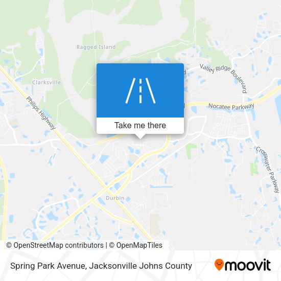 Spring Park Avenue map