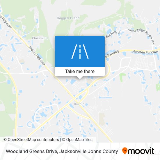 Woodland Greens Drive map