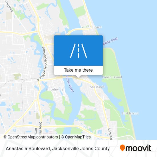 Anastasia Boulevard map