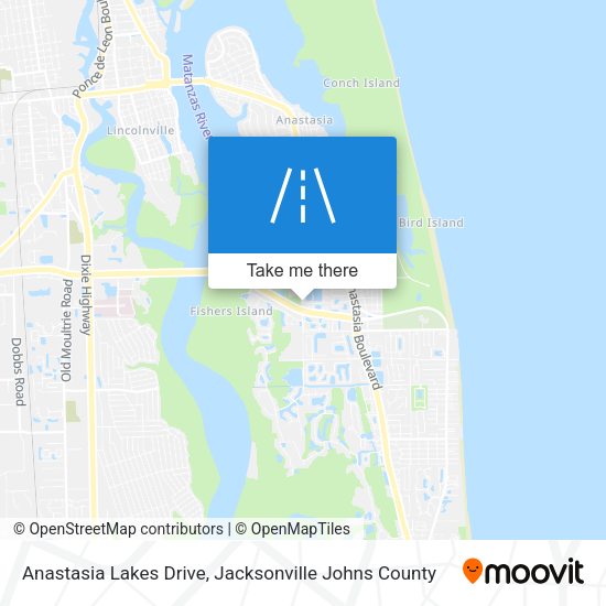 Anastasia Lakes Drive map