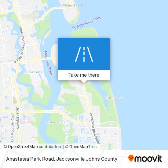 Anastasia Park Road map