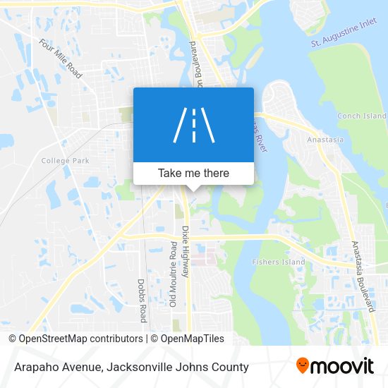 Arapaho Avenue map