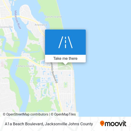 Mapa de A1a Beach Boulevard