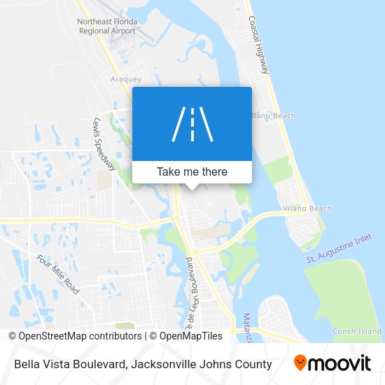 Mapa de Bella Vista Boulevard