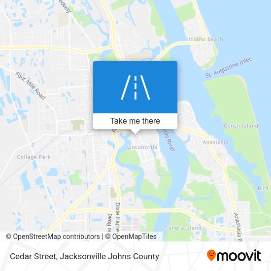 Mapa de Cedar Street