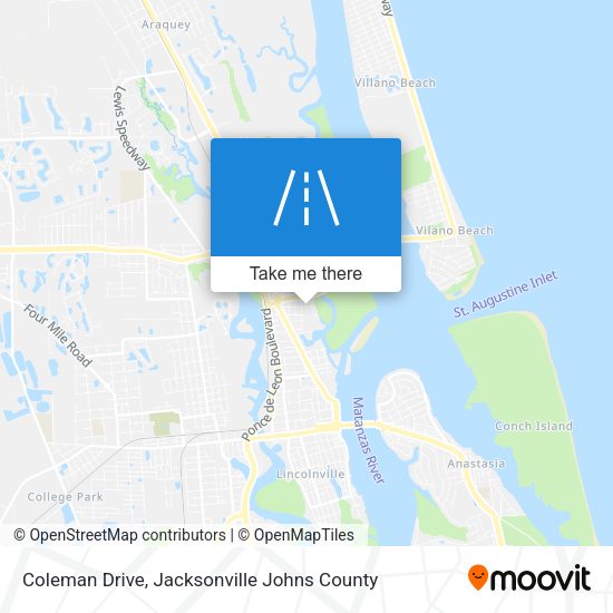 Coleman Drive map