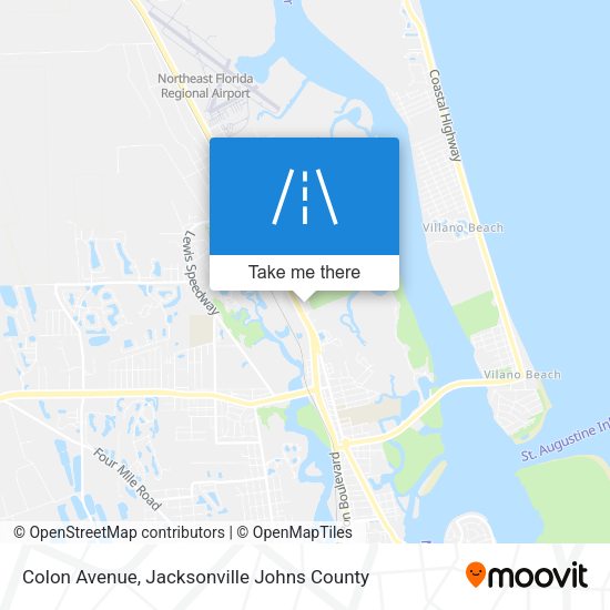 Colon Avenue map
