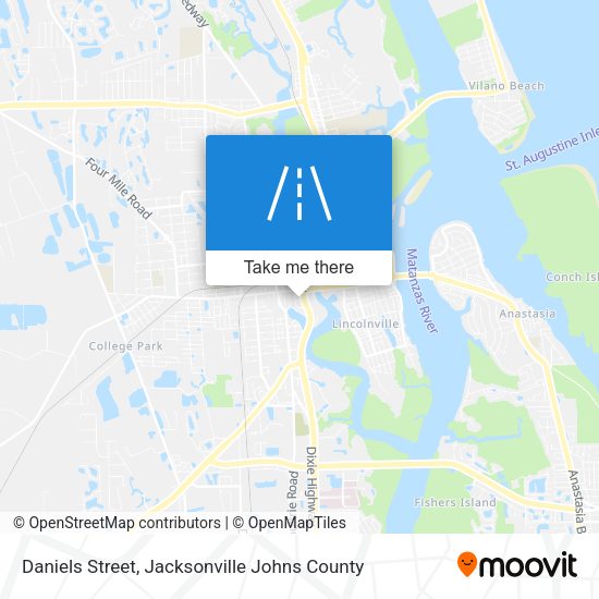Daniels Street map