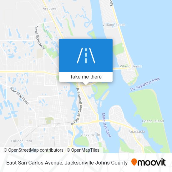 Mapa de East San Carlos Avenue