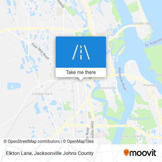 Elkton Lane map