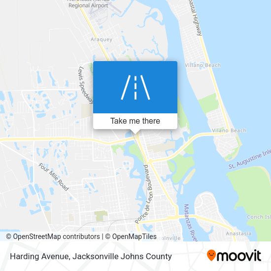 Harding Avenue map