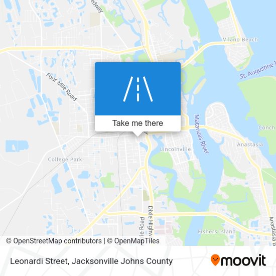 Leonardi Street map
