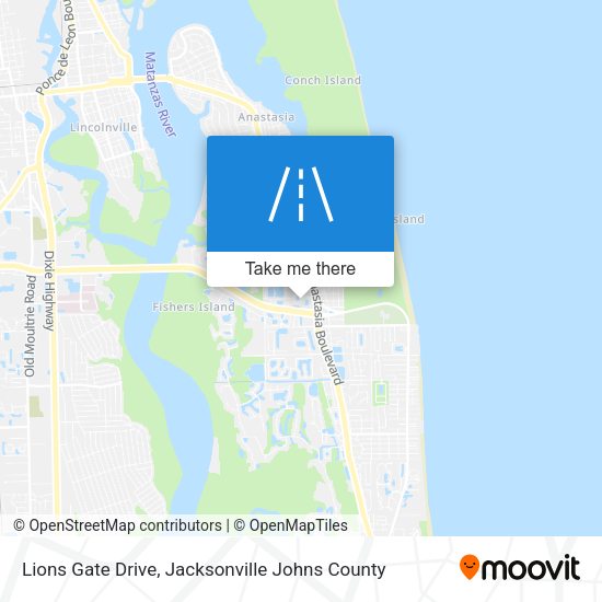 Mapa de Lions Gate Drive