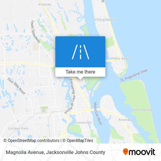 Magnolia Avenue map
