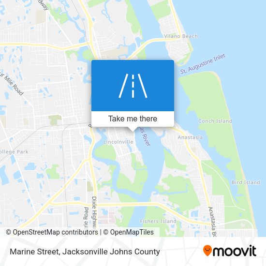 Marine Street map