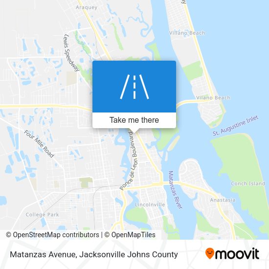 Matanzas Avenue map