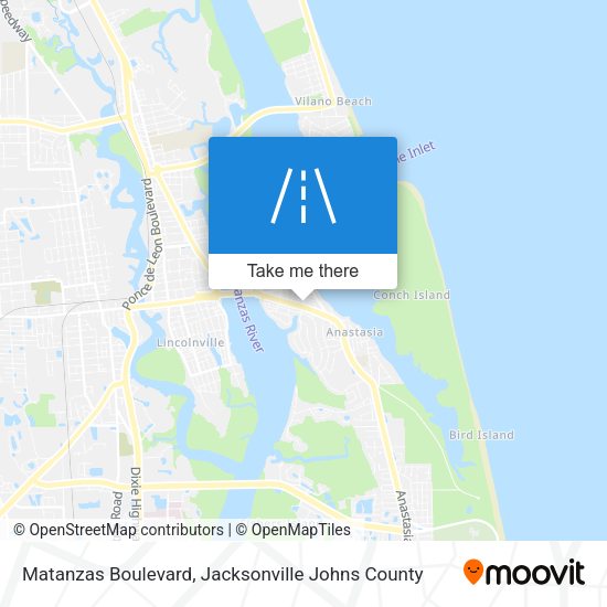 Matanzas Boulevard map