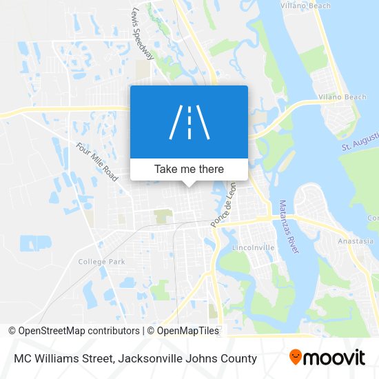 Mapa de MC Williams Street