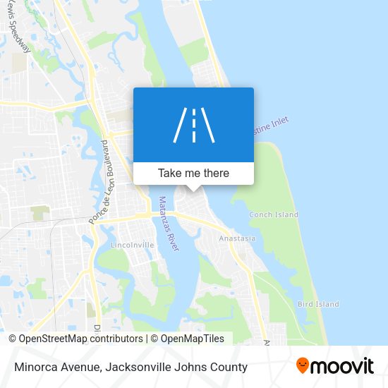 Minorca Avenue map