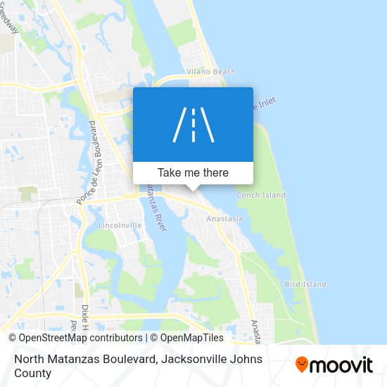 North Matanzas Boulevard map