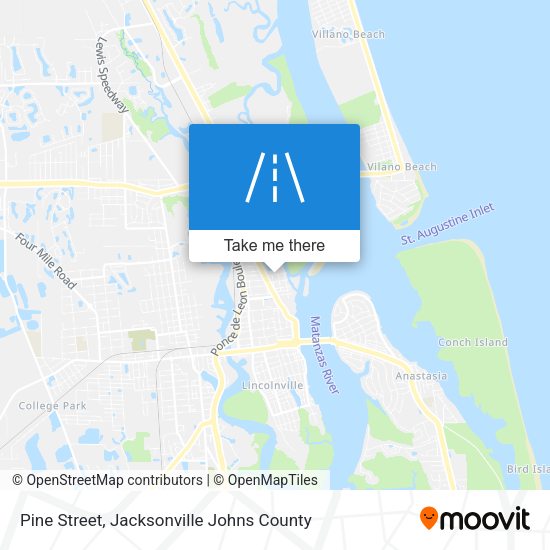 Pine Street map