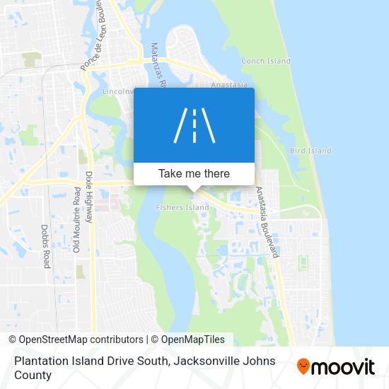 Plantation Island Drive South map
