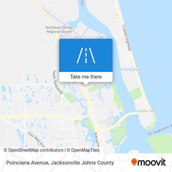 Poinciana Avenue map