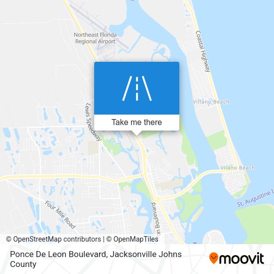 Ponce De Leon Boulevard map