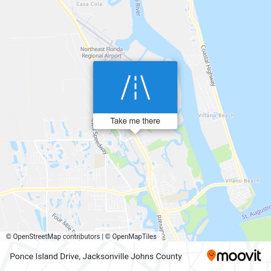 Ponce Island Drive map