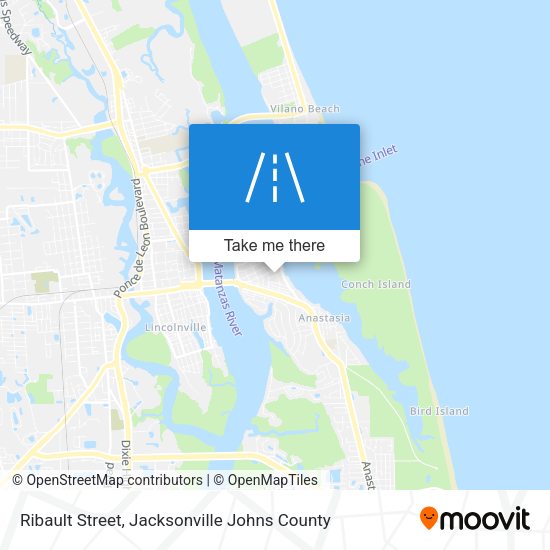 Mapa de Ribault Street
