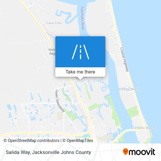 Salida Way map