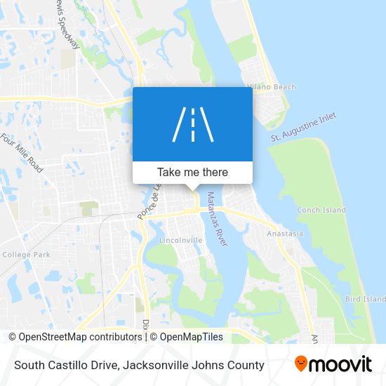 Mapa de South Castillo Drive