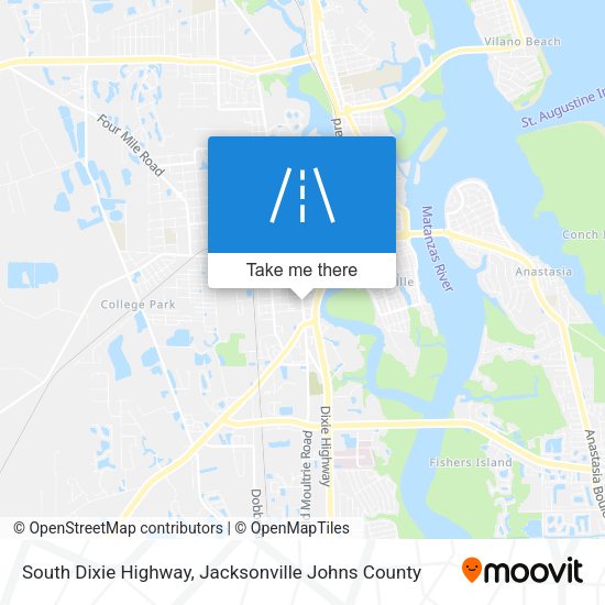 South Dixie Highway map