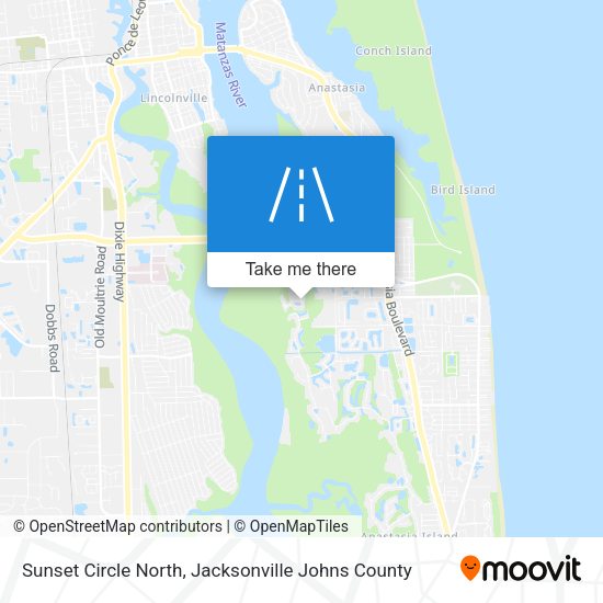 Sunset Circle North map