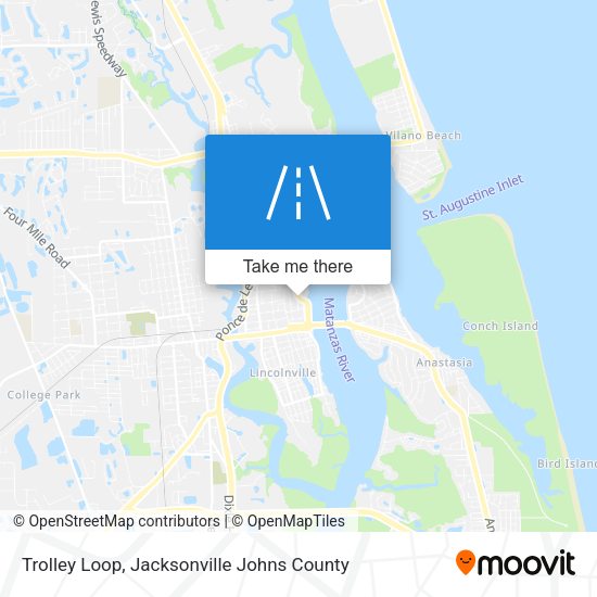 Trolley Loop map