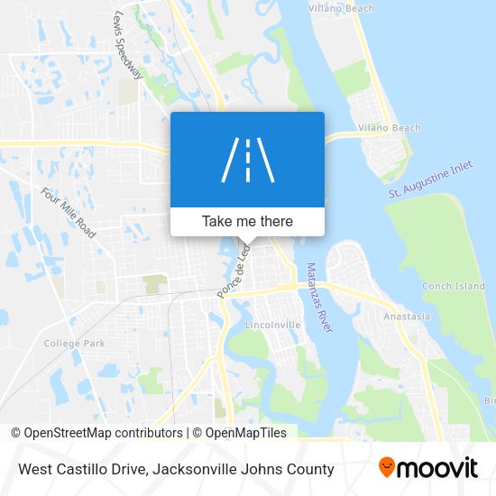 Mapa de West Castillo Drive