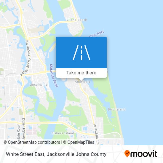 White Street East map
