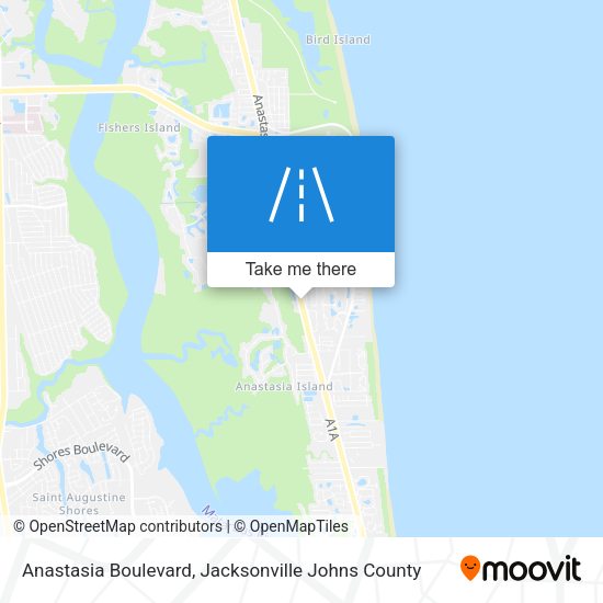 Anastasia Boulevard map