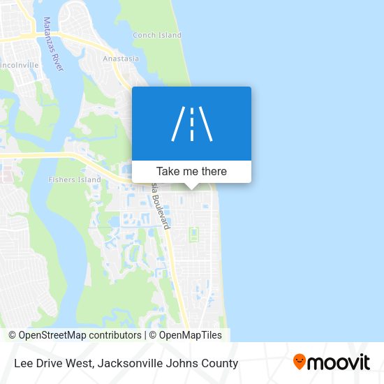 Lee Drive West map