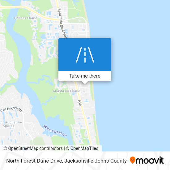 North Forest Dune Drive map