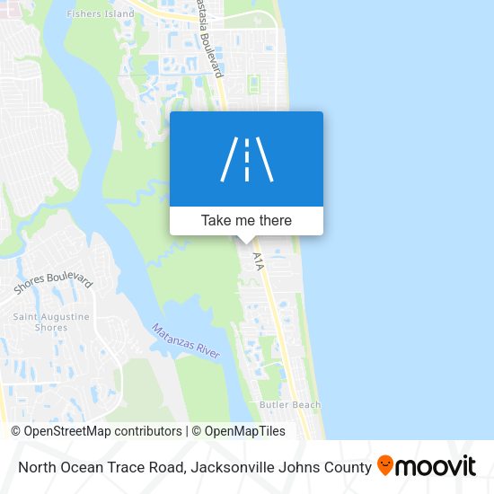 North Ocean Trace Road map