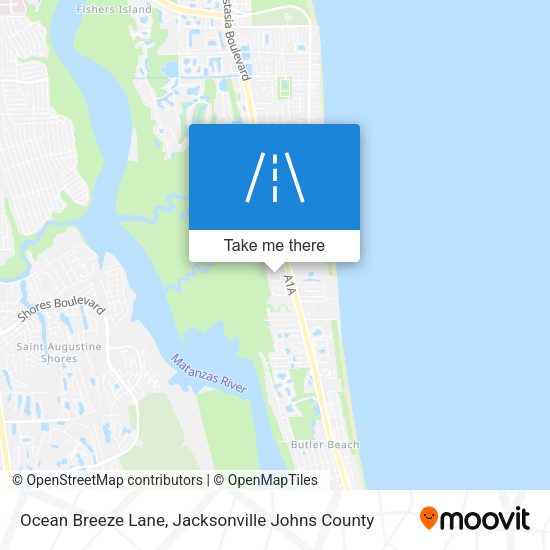 Ocean Breeze Lane map