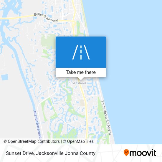 Sunset Drive map